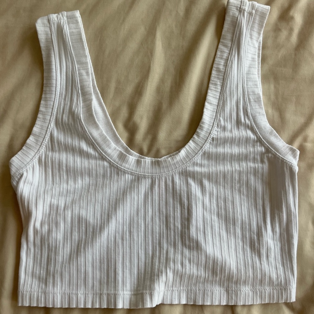 White free people movement tank top